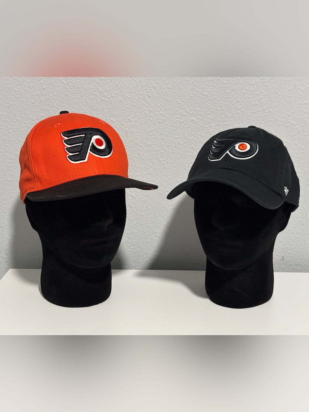 Philadelphia Flyers New Era and 47 Brand Superfan bundle of 2 hats